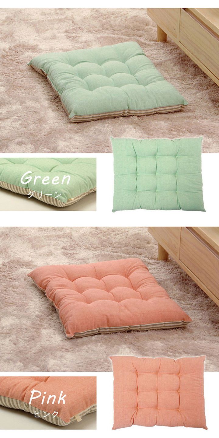 クッション シート シートクッション 日本製 四角 オーガニックコットン 綿100% 無地 洗える リビング ダイニング チェア イス インテリア 北欧 かわいい 韓国インテリア おしゃれ(代引不可)