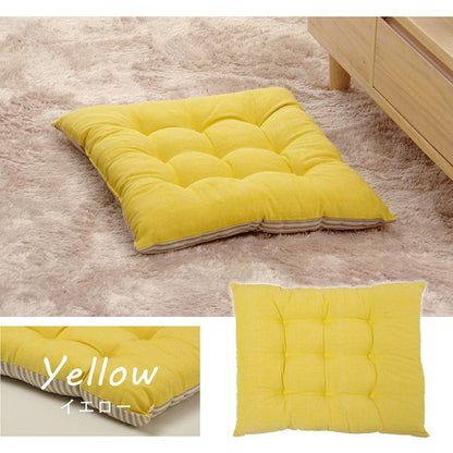 クッション シート シートクッション 日本製 四角 オーガニックコットン 綿100% 無地 洗える リビング ダイニング チェア イス インテリア 北欧 かわいい 韓国インテリア おしゃれ(代引不可)