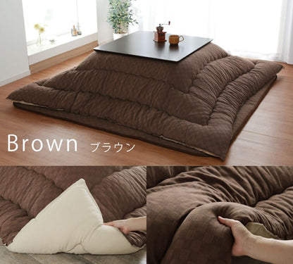 厚掛けこたつ布団 日本製 205×345cm 長方形 裏起毛 シンプル おしゃれ かわいい 新生活 一人暮らし(代引不可)