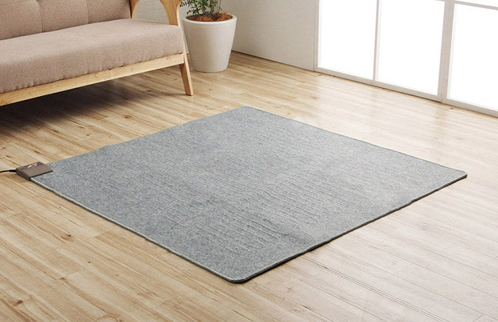 電気カーペット ホットカーペット ダニ対策モード 本体 単品 約1畳 正方形 約135×135cm 暖房 おしゃれ かわいい 防ダニ 1帖 電気マット カーペット(代引不可)