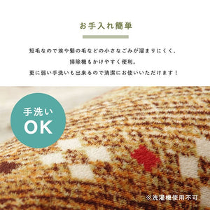 ラグ 長方形 大判 洗える ギャベ オレンジ 約220×320cm ホットカーペット対応 ラディ(代引不可)