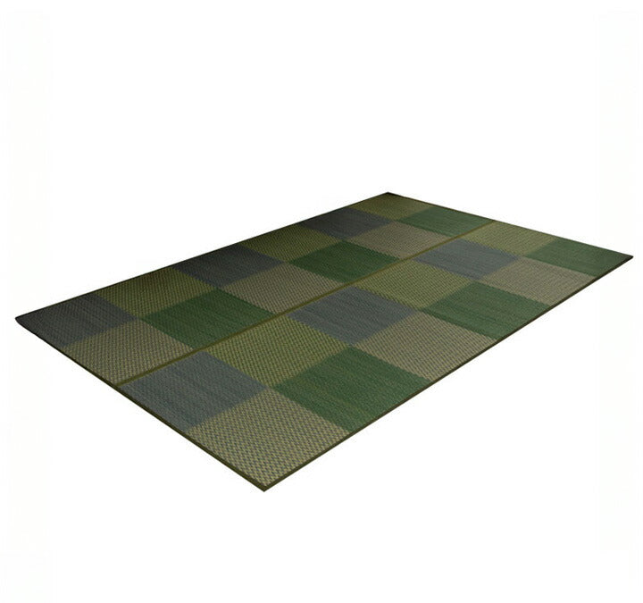 い草ラグ 本間2畳 約191×191cm 花ござ 市松柄 裏面 不織布 DXピーア カーペット ラグ 涼感 和室 洋室 ヒバ 抗菌 防臭 フローリング オールシーズン ラグマット 絨毯 じゅうたん イ草(代引不可)