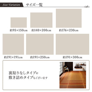 い草ラグ ランクス 191×300cm ラグ マット 国産 純国産 日本製 い草 モダン 抗菌防臭 自然素材 涼感 和室 洋室 ヒバ 抗菌 防臭 フローリング オールシーズン ラグマット 絨毯 じゅうたん イ草(代引不可)