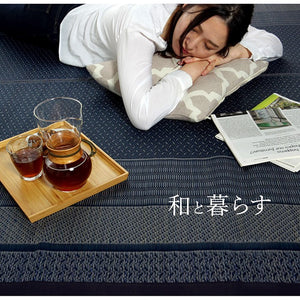 い草ラグ ランクス 191×300cm ラグ マット 国産 純国産 日本製 い草 モダン 抗菌防臭 自然素材 涼感 和室 洋室 ヒバ 抗菌 防臭 フローリング オールシーズン ラグマット 絨毯 じゅうたん イ草(代引不可)