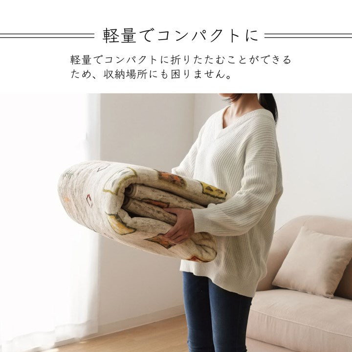 ラグ 長方形 約200×250cm オールシーズン 洗える 軽い コンパクト ギャベ柄 ホットカーペット対応 柔らかい 床暖房 絨毯 じゅうたん ナチュラル インテリア おしゃれ オールシーズン シンプル(代引不可)