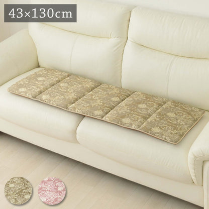 クッション シート 長方形 ベンチシート おしゃれ 国産 日本製 エレガンス ベージュ 約43×130cm エレガンス(代引不可)