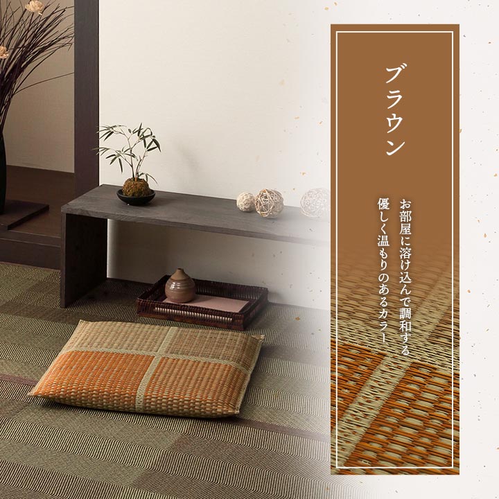 5枚組 日本製 い草 座布団 クッション モダン 織込 約55×55cm(代引不可)