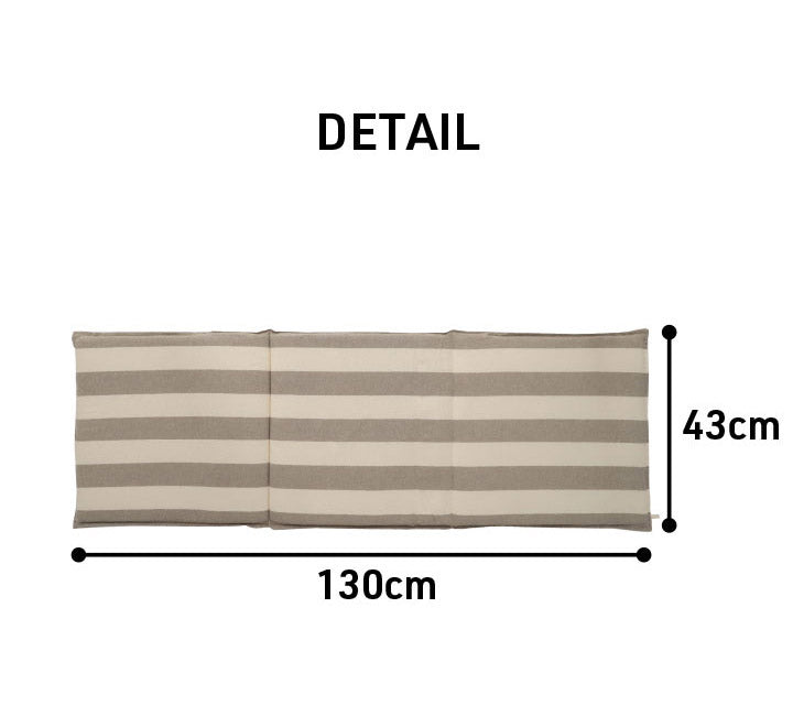 オーガニックコットン ソファパッド クッション フリーシート 43×130cm 洗える 車 日本製 綿100% ボーダー ソファカバー アウトドア ペット 汚れ防止 おしゃれ かわいい フロー(代引不可)