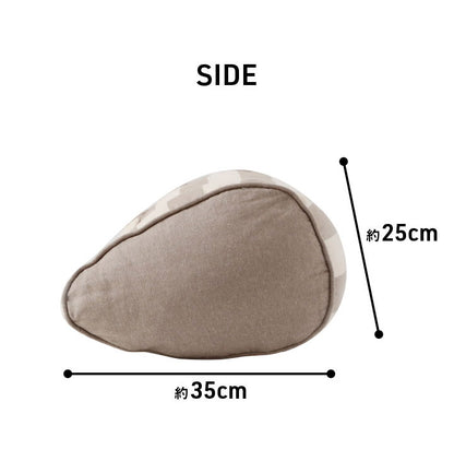 オーガニックコットン 多機能クッション 洗える 寄りかかり 日本製 綿100% ボーダー 背もたれ 約55×35×25cm おしゃれ かわいい 三角クッション スマホ ゲーム ゲーミング フロー(代引不可)