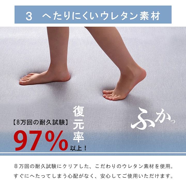 冷感ラグ 長方形 冷たい 1畳 90×180cm 滑りにくい 防音 ボリューム 厚い へたりにくい シンプル 無地(代引不可)