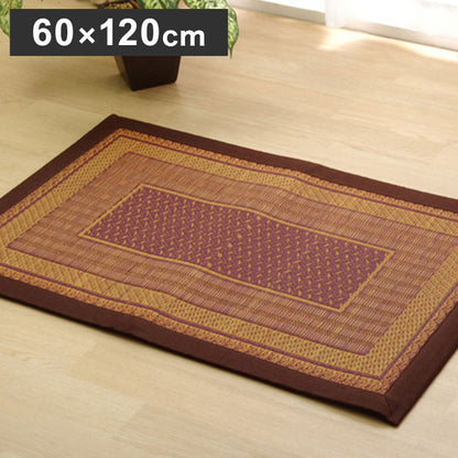 玄関マット 約60×120cm 純国産 い草玄関マット 『Fランクス』 日本製 国産 カーペット 絨毯 じゅうたん ラグ インテリア 北欧 おしゃれ オールシーズン シンプル 新生活 玄関 コンパクト(代引不可)