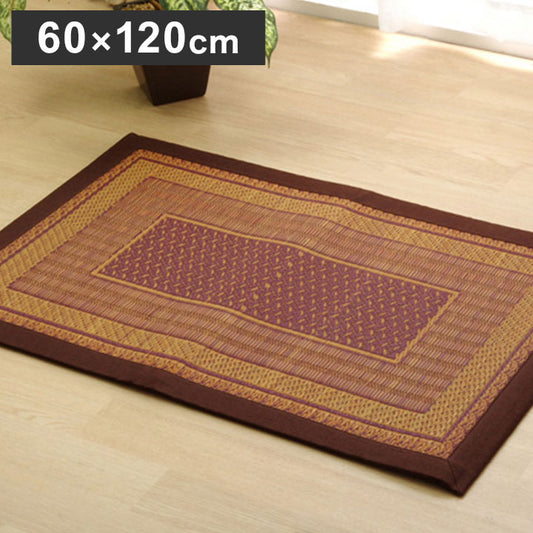 玄関マット 約60×120cm 純国産 い草玄関マット 『Fランクス』 日本製 国産 カーペット 絨毯 じゅうたん ラグ インテリア 北欧 おしゃれ オールシーズン シンプル 新生活 玄関 コンパクト(代引不可)