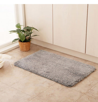 玄関マット シャギー 高密度 ふんわり ふかふか 肌ざわり 滑りにくい スタンドミラー前 シンプル ナチュラルカラー 45×75cm おしゃれ かわいい(代引不可)
