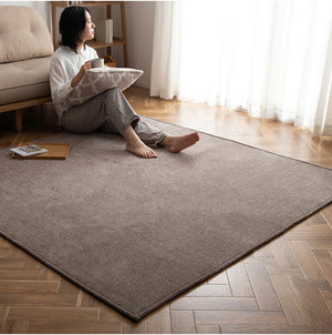 シェニールラグ 180×240cm 高級感 爪が引っ掛かりにくい 厚み7mm 滑り止め ラグ 洗える カーペット 北欧 ラグマット おしゃれ カーペット 北欧ラグ 小さい 無地 カバー 夏用 春用 韓国 ペット(代引不可)
