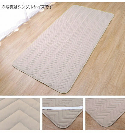 ベットパッド防ダニ ダブル 敷パッド寝具 オールシーズン 快適睡眠 ベッドパッド 洗える 帝人 マイティトップ2 防ダニ 抗菌防臭 洗濯機OK 四隅ゴムバンド付き ズレにくい ダブル 140×200cm(代引不可)