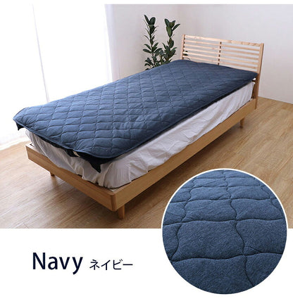 マイン セミダブル 敷パッド 綿100% 洗える 天竺ニット セ おしゃれ 敷パッド シンプル 年間 新生活 天然素材 120×205cm セミダブル(代引不可)