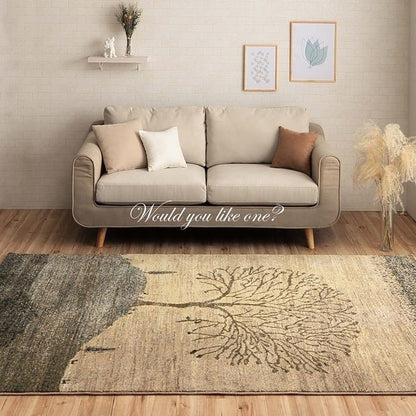 ウィルトン カーペット 長方形 風景画 抗菌防臭 約80×140cm ソウル(代引不可)