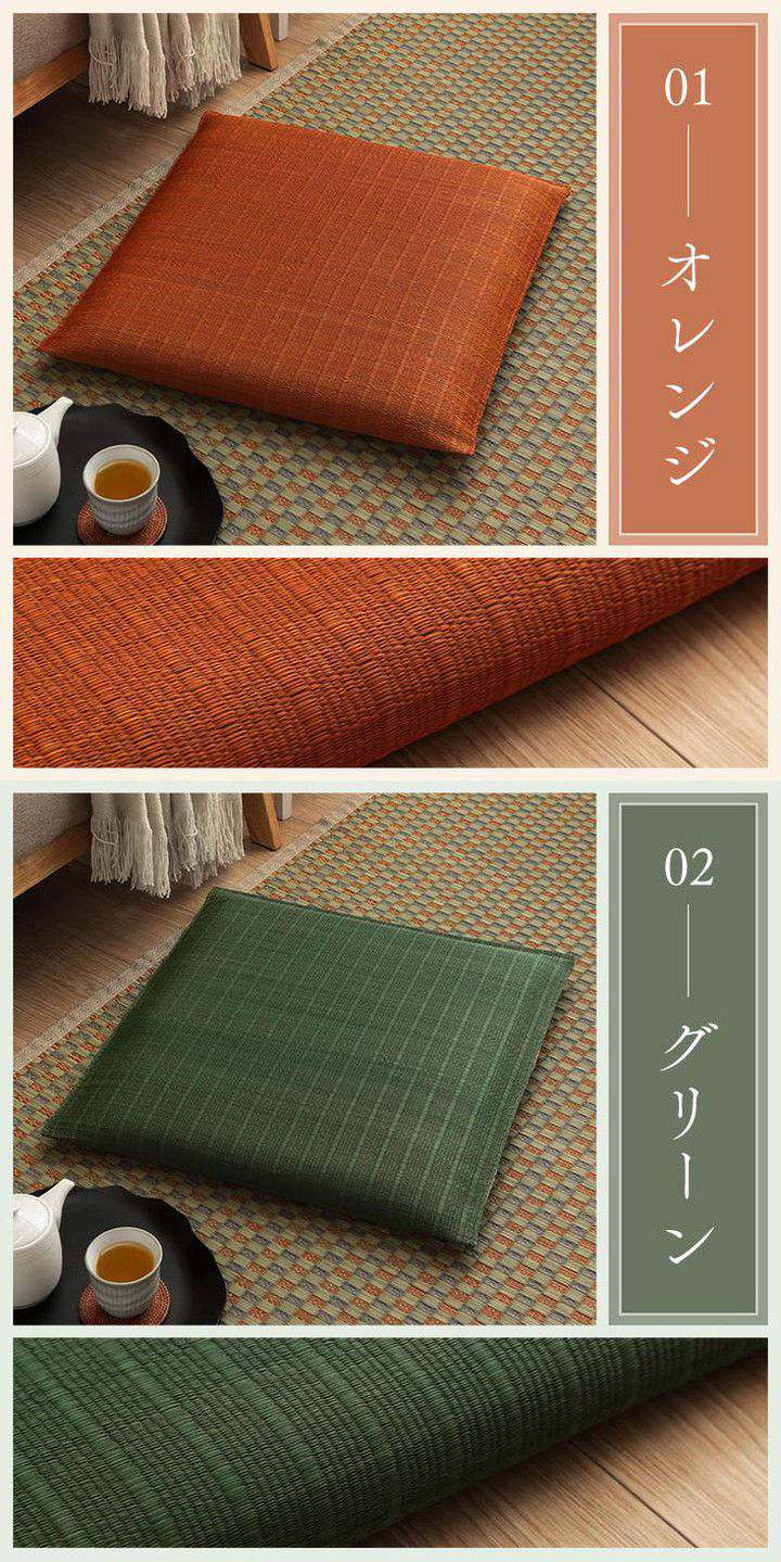 座布団 い草座布団 5枚組 55×55cm 日本製 クッション 抗菌 防臭 消臭 湿度調整 蒸れにくい 涼しい モダン 無地 インテリア 和 リビング 和室 オールシーズン おしゃれ お洒落(代引不可)