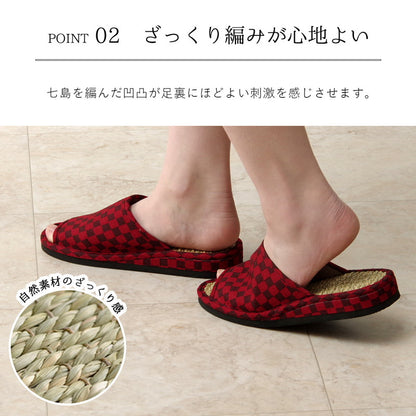 スリッパ 部屋履き M い草クッション レディース おしゃれ 可愛い かわいい イグサ 井草 ギフト プレゼント ラッピング(代引不可)