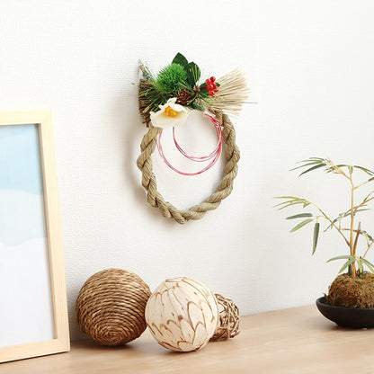 い草 リース 雑貨 飾り 消臭効果 リラックス効果 アレンジ 約20cm丸 かわいい おしゃれ(代引不可)