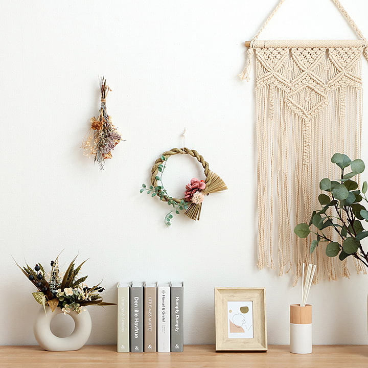 い草 リース 雑貨 飾り 消臭効果 リラックス効果 アレンジ 約20cm丸 かわいい おしゃれ(代引不可)