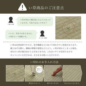 敷物 花ござ 国産 純国産 日本製 小林製薬 持続性抗菌剤 KOBA-GUARD 制菌 抗菌防臭 夏 い草 市松 モダン 滑り止め 不織布 グリーン 江戸間3畳 約174×261cm ラウム(代引不可)