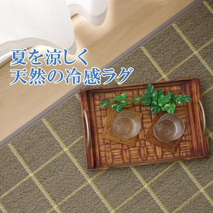 ラグ カーペット バンブー 竹 シンプル 『DXステラ』 ブラック 約180×240cm ステラ(代引不可)