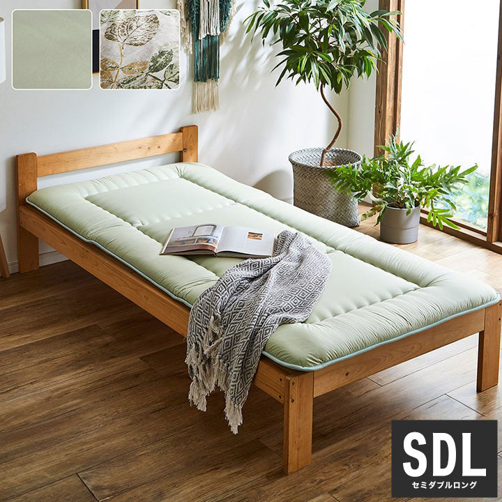 敷布団 120×210cm セミダブルロング 日本製 寝具 敷き布団 抗菌防臭 防ダニ 東洋紡フィルハーモニー ヒバエッセンス オールシーズン インテリア 寝具 リーフ 国産(代引不可)