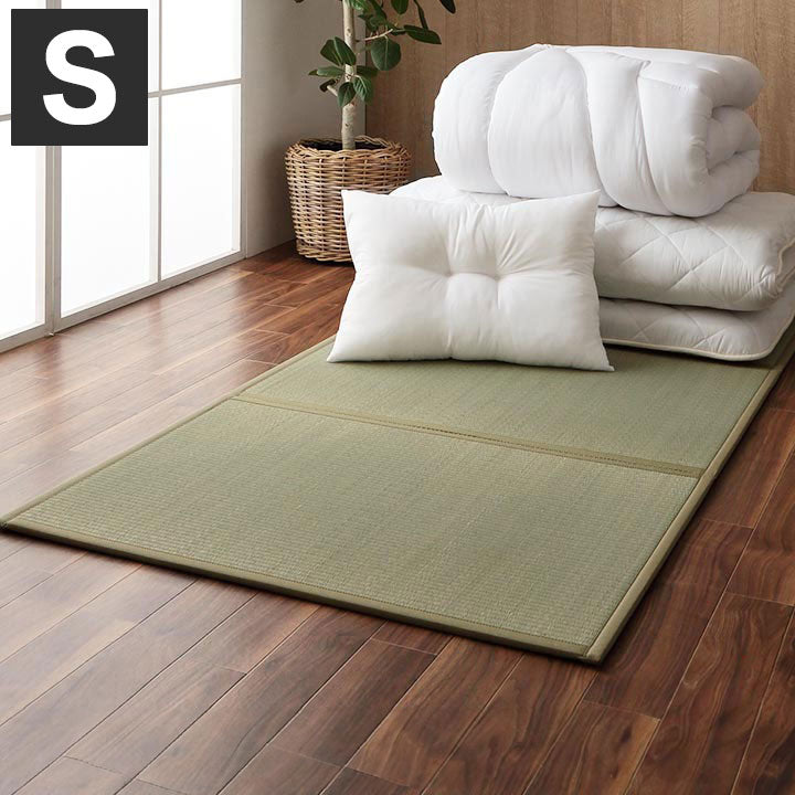 マットレス 掛布団 敷布団 枕 4点セット いぐさ シングル 日本製 寝具 快適 便利 三つ折り い草 置き畳 日本製 フローリング インテリア 寝具 オールシーズン おしゃれ 布団セット 寝具セット(代引不可)