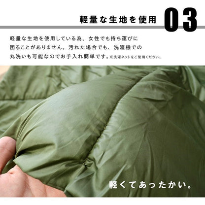 こたつ布団 正方形 洗える 軽量 コンパクト 『クラウド』 ライトグリーン 約185×185cm クラウド(代引不可)