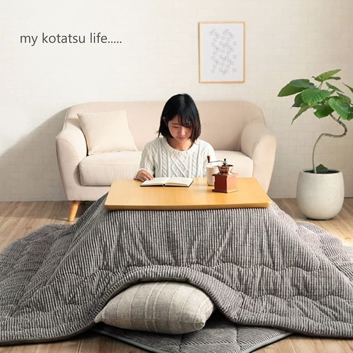 こたつ布団 正方形 無地 コーデュロイ調 抗菌防臭 ベージュ 約205×205cm グランド(代引不可)