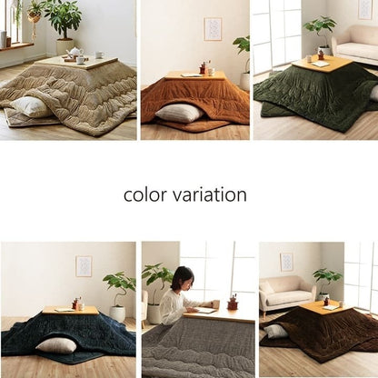 【5%OFF】こたつ布団 長方形 無地 コーデュロイ調 抗菌防臭 ベージュ 約205×285cm グランド(代引不可)