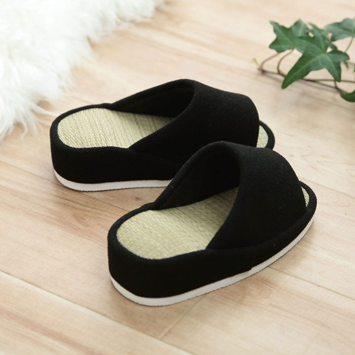 スリッパ ルームシューズ 通年 い草 消臭 ストレッチ 引き締め シンプル 自宅 オフィス おしゃれ 北欧 オールシーズン 新生活 一人暮らし かわいい(代引不可)