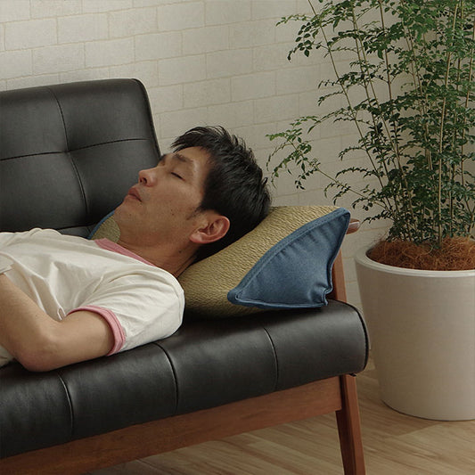 い草 くつろぐ ソファにおすすめ クッション 枕 ソファ枕 さらさら 消臭 シンプル 約20×50×20cm インテリア おしゃれ かわいい 北欧 オールシーズン コンパクト リビング ダイニング(代引不可)