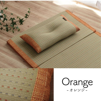 枕 まくら い草 消臭 ごろ寝 抗菌防臭 消臭 シンプル 小林製薬コバガード使用 約50×30cm ブルー クリア(代引不可)