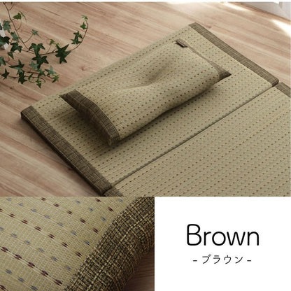 枕 まくら い草 消臭 ごろ寝 抗菌防臭 消臭 シンプル 小林製薬コバガード使用 約50×30cm ブルー クリア(代引不可)