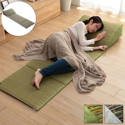 い草 マット クッション 頭部付き くつろぎ お昼寝 グリーン 約60×180cm(代引不可)