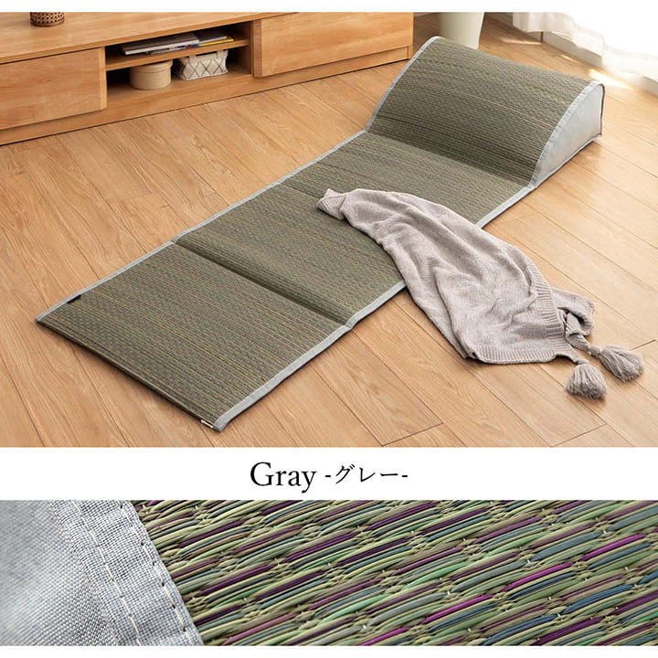 い草 マット クッション 頭部付き くつろぎ お昼寝 グリーン 約60×180cm(代引不可)