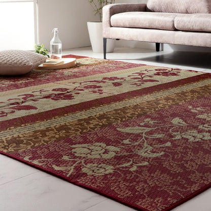 ラグ 正方形 約191×191cm マット 国産 日本製 い草 高級感 エレガンス 消臭 自然素材 滑り止め加工 不織布 カーペット ラグマット インテリア 北欧 おしゃれ お洒落 オールシーズン(代引不可)