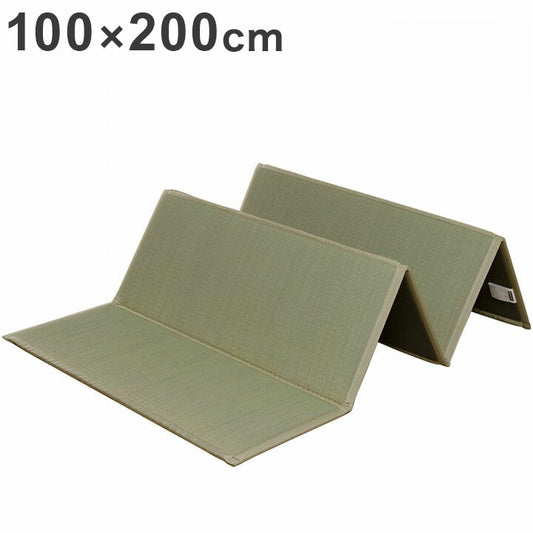 い草 ユニット 約100×200cm マットレス 畳 軽量 抗菌防臭 消臭 防音 断熱性 お手入れ 簡単 楽 収納 便利 シンプル インテリア 北欧 おしゃれ オールシーズン 新生活 リビング 寝具(代引不可)
