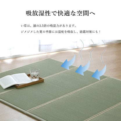 い草 ユニット 約100×200cm マットレス 畳 軽量 抗菌防臭 消臭 防音 断熱性 お手入れ 簡単 楽 収納 便利 シンプル インテリア 北欧 おしゃれ オールシーズン 新生活 リビング 寝具(代引不可)