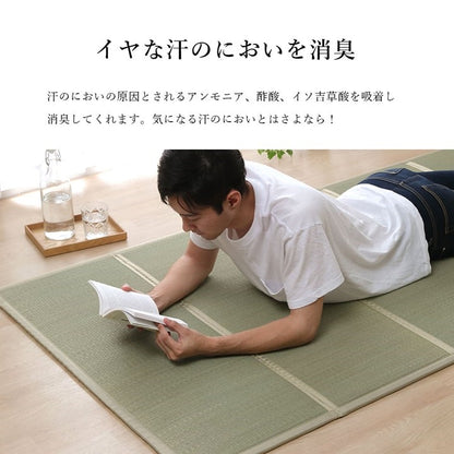 い草 ユニット 約100×200cm マットレス 畳 軽量 抗菌防臭 消臭 防音 断熱性 お手入れ 簡単 楽 収納 便利 シンプル インテリア 北欧 おしゃれ オールシーズン 新生活 リビング 寝具(代引不可)