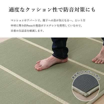 い草 ユニット 約100×200cm マットレス 畳 軽量 抗菌防臭 消臭 防音 断熱性 お手入れ 簡単 楽 収納 便利 シンプル インテリア 北欧 おしゃれ オールシーズン 新生活 リビング 寝具(代引不可)