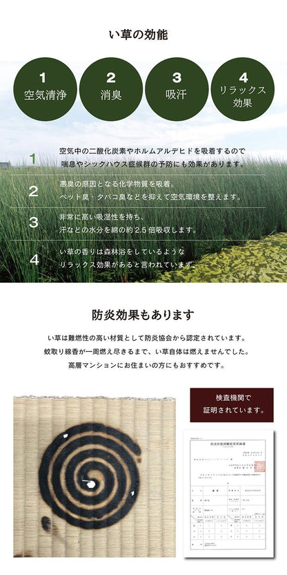 い草 置き畳 ユニット畳 約70×70×1.5cm 6枚組 システム畳 無地調 シンプル モダン シック おしゃれ空間 消臭 縁無し お手入れ簡単 裏面滑り止め 収納便利 インテリア おしゃれ 新生活(代引不可)