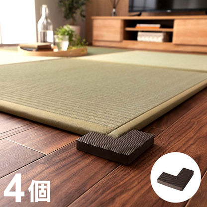 置き畳 4個 9×9×4×1.5cm システム畳 畳ストッパー ずれ防止 滑り止め 不満解消 簡単設置 軽量 シンプル 新生活(代引不可)