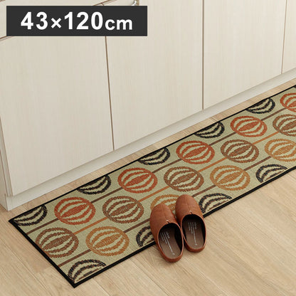キッチンマット 約43×120cm おしゃれ い草 い草ラグ 抗菌防臭 カーペット インテリア おすすめ かわいい 国産 日本製 滑り止め カーペット マット オールシーズン(代引不可)