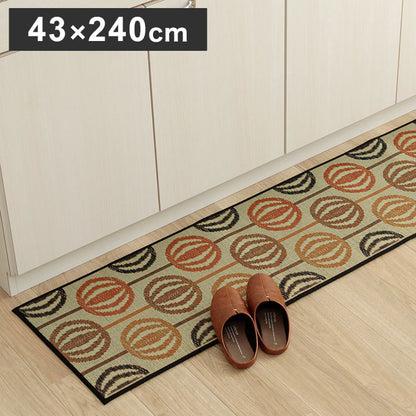 キッチンマット 約43×240cm おしゃれ い草 い草ラグ 抗菌防臭 カーペット インテリア おすすめ かわいい 国産 日本製 滑り止め カーペット マット オールシーズン(代引不可)