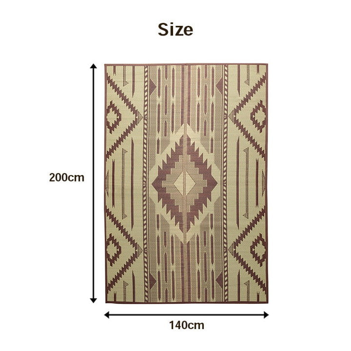 キリムシリーズ ラグ い草 ラグ 約140×200cm カーペット 夏用 節電 おしゃれ 北欧 自然素材 天然素材 キリム柄 エスニック 人気 インテリア おしゃれ 北欧 オールシーズン かわいい(代引不可)