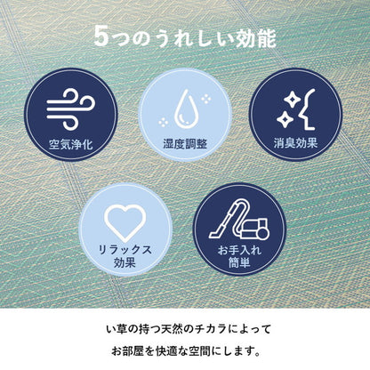 い草ラグ 約120×180cm 長方形 ダイヤ柄 インテリア 節電 夏用 涼しい おしゃれ おすすめ 湿度調節 消臭 効果 お手入れ簡単 カーペット 絨毯 インテリア オールシーズン 北欧 おしゃれ(代引不可)