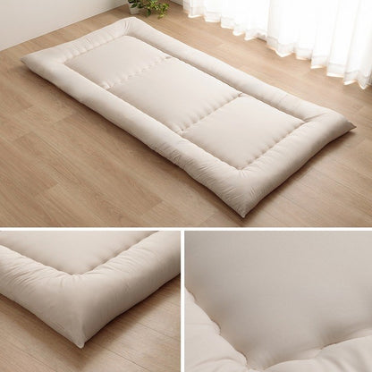 敷布団 ダブル 防ダニ ふとん ウール 国産 ヌード アイボリー 羊毛 約140×210cm ダブルロング 羊毛ヌード(ウール入り防ダニヌード)(代引不可)